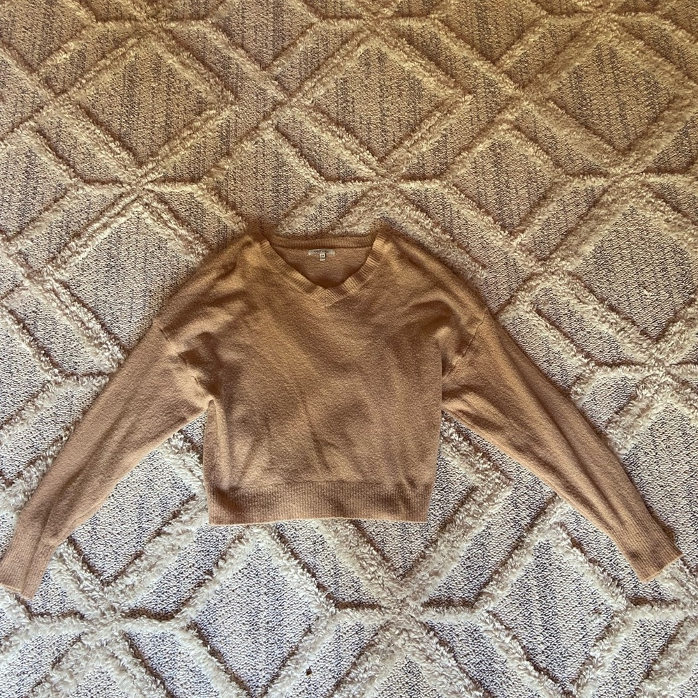 Slightly cropped pinkish sweater